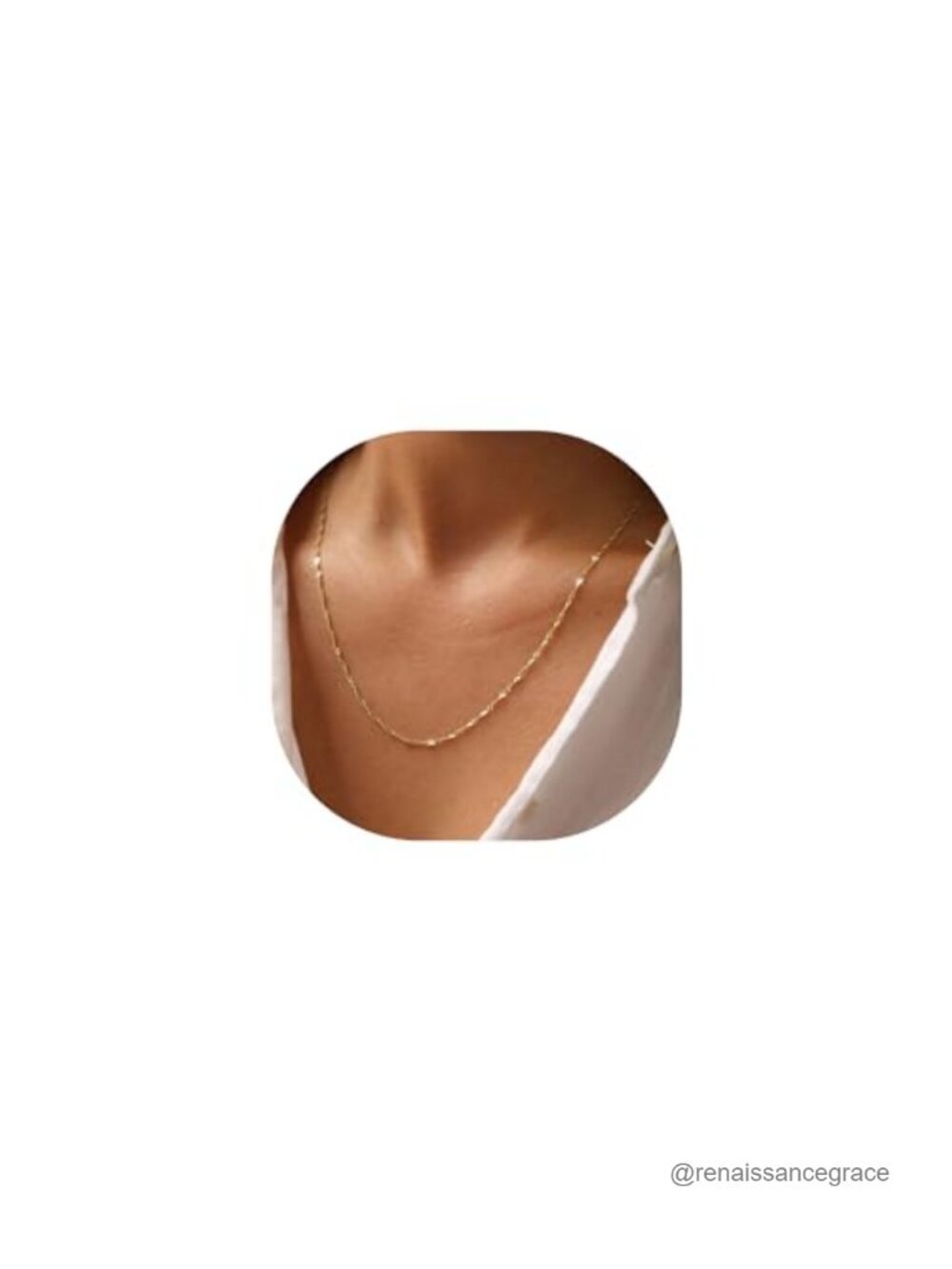 Dainty Gold Plated Chain Necklace for Women, 16-26 inch Link Chain